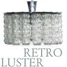 Luster RETRO Glasrohre Glasröhrchen Lüster TOP erhaltener alter Deckenleuchter