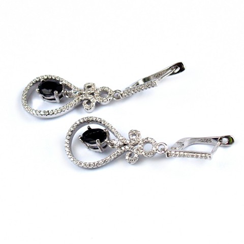 Ohrstecker Silber 925 blaue Saphir Edelsteine Ohrstecker Silber 925 blaue Saphir Edelsteine Schmuck SALE