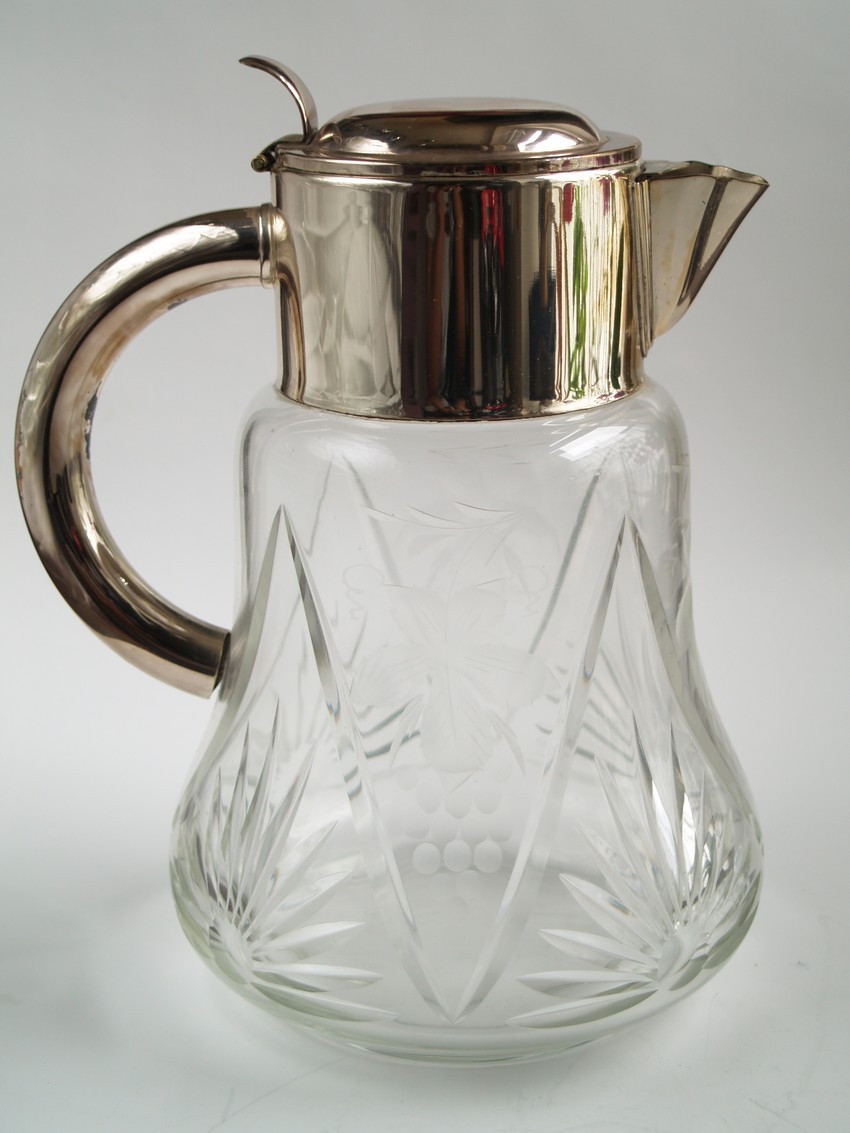 Saftkrug Bleikristall Vintage Karaffe