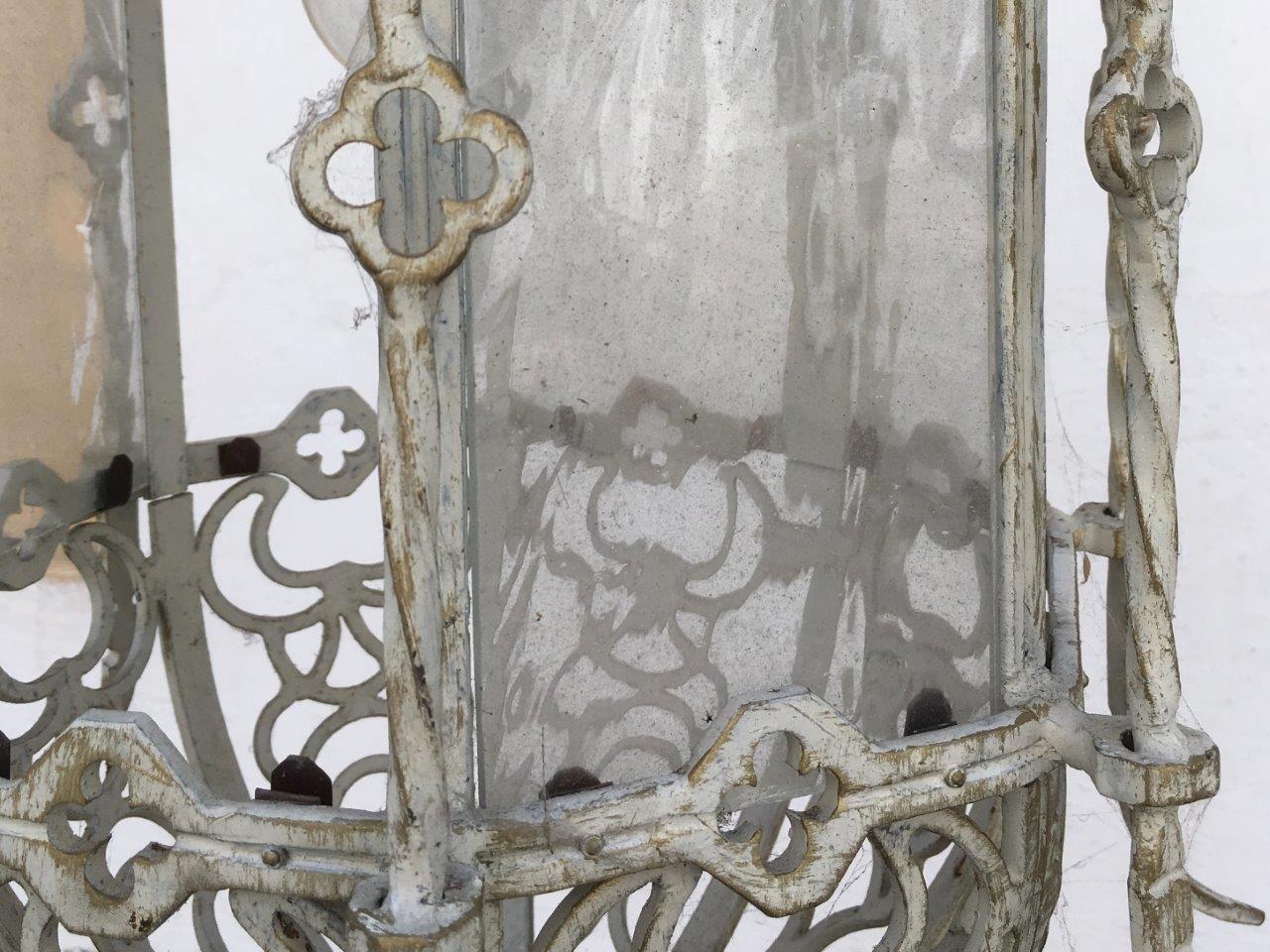 Schmiedeeisen Lampe groß Jugendstil Barock antik 1920 vintage leuchter