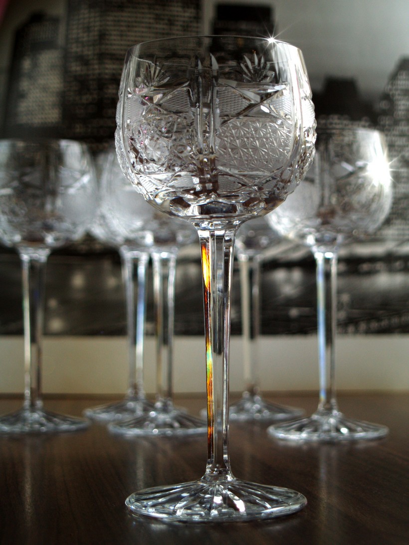 Bleikristall Weingläser