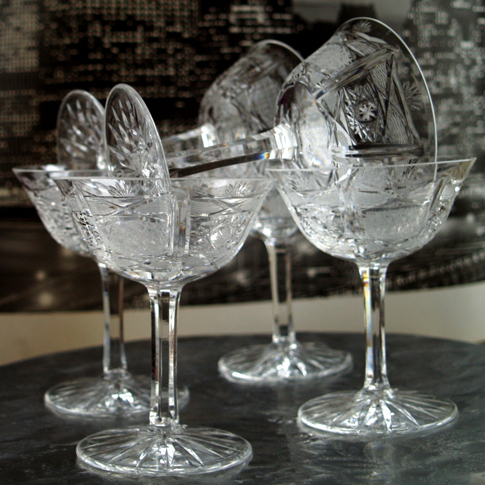 Bleikristall Sektgläser Kristall Gläser Champagnerschalen Bleikristall Champagnerschalen