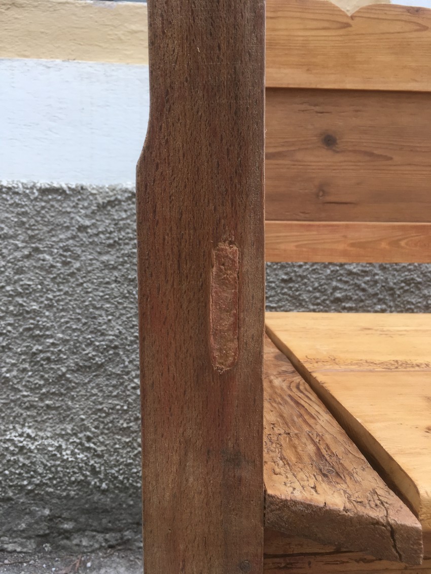 Truhensitzbank Vollholz