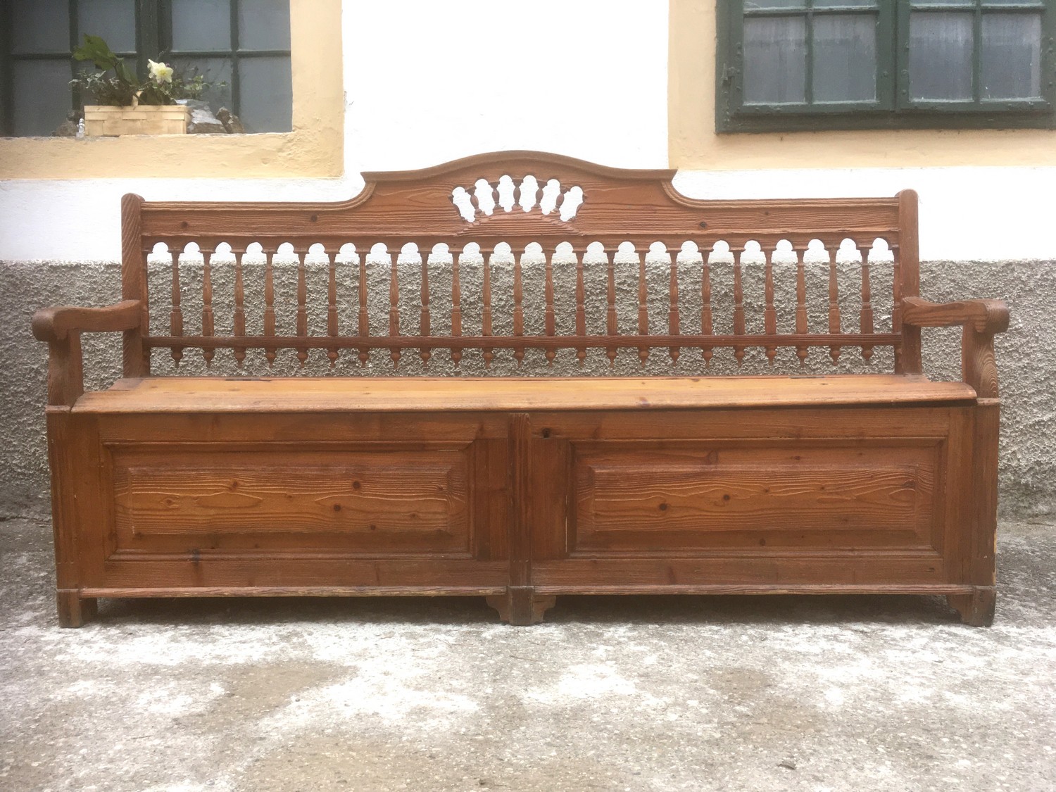 Küchensitzbank antik Truhenbank Truhensitzbank Landhausstil Küchenbank