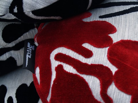 Bretz Kissen rund mehrfarbig