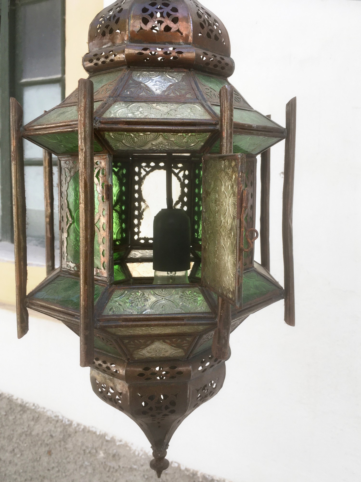 Leuchter Luster Orient Gläser Kupfer Laterne Tiffany Marokko
