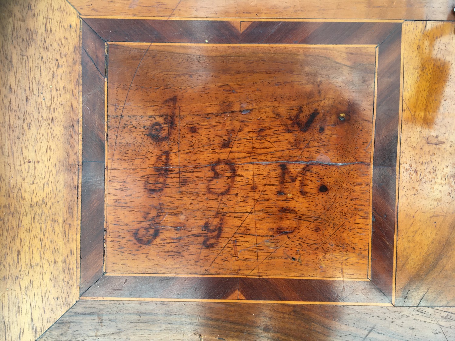 Truhe antik Bidermeier ORiginal 1820