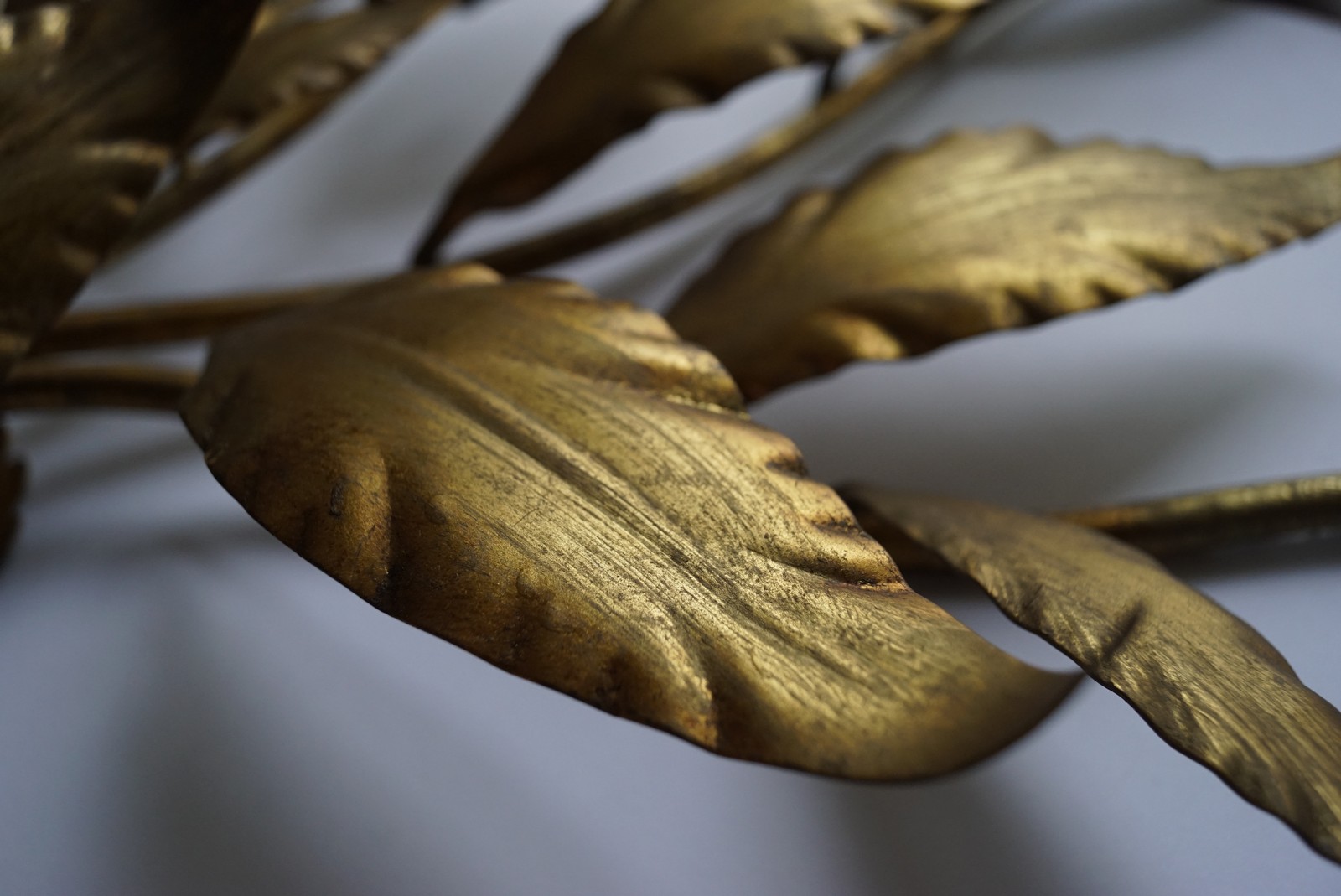 Vintage Wandlampe Hans Koegl Hollywood Regency Wandleuchter Original Palmenlampe Requisite Film