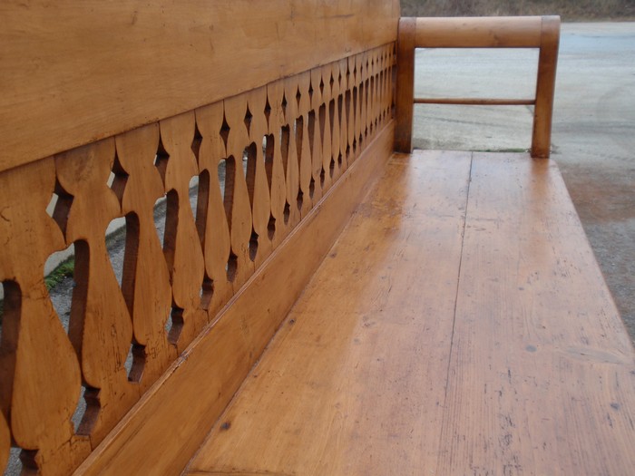 Sitzbank antik Vollholz