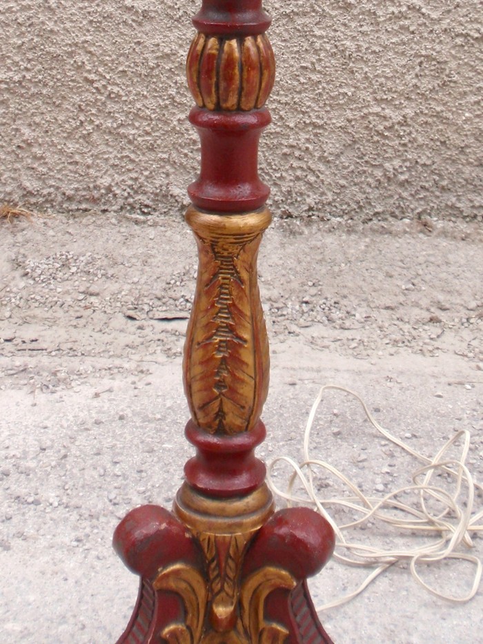 Stehlampe Holz Antikstil Vintage