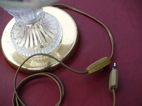 antike Tischlampe