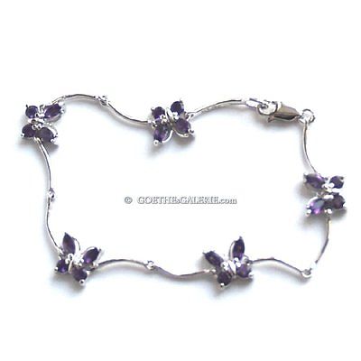 Armband Edelsteine 925 Silber mit Amethyst ZART & BAZAUBERND neu Länge 17 cm