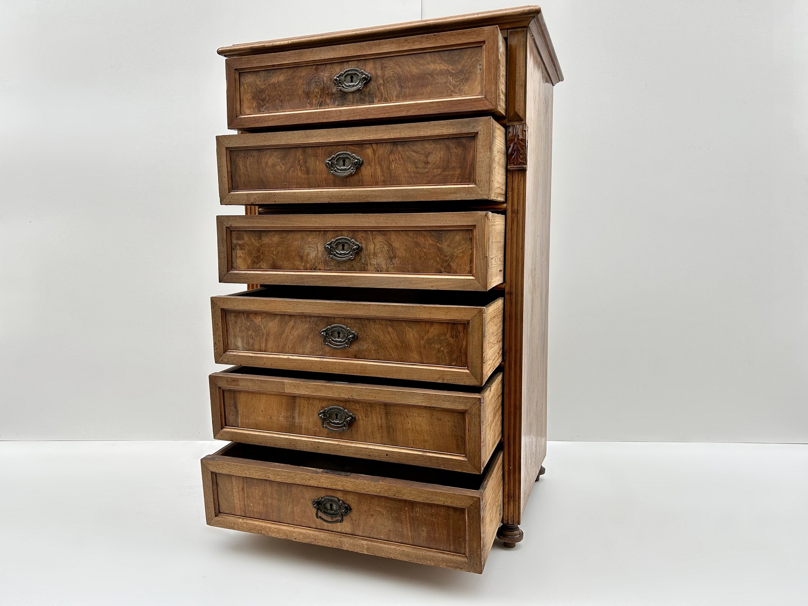 Schubladenschrank antike Kommode 6 Laden Historismus Ladenkommode