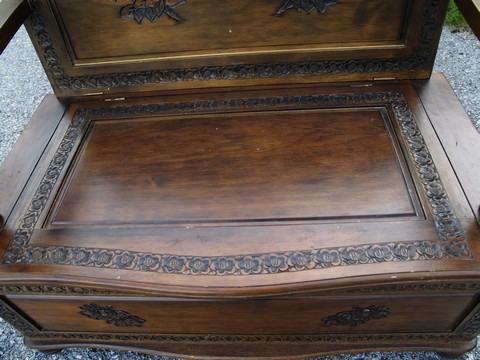 Truhenbank Sitztruhe Antikstil