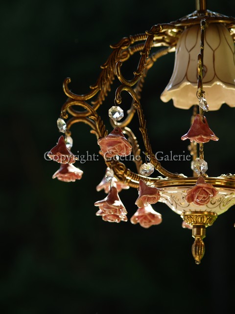 goldener Rosen Luster Shabby Chic