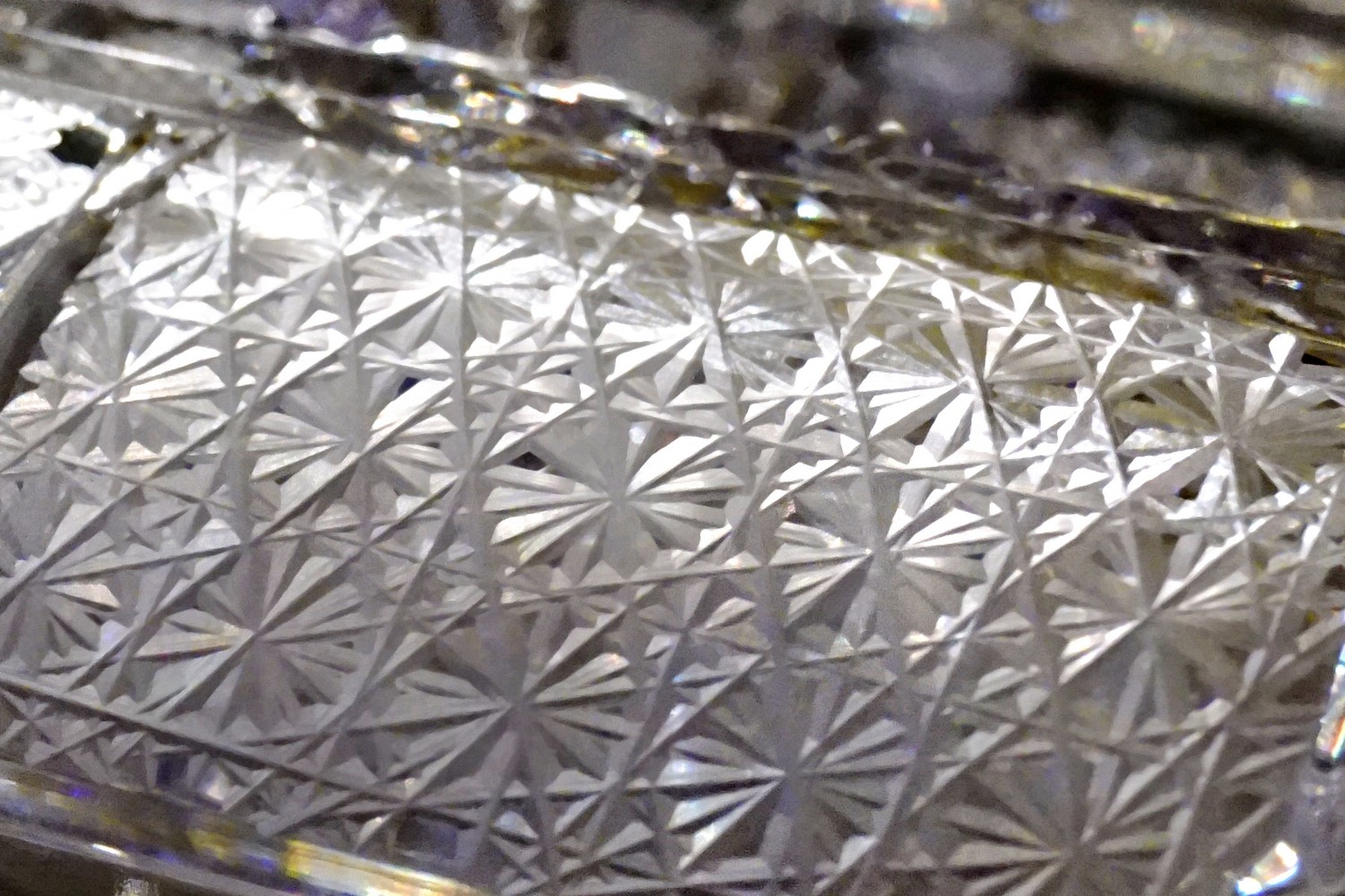 Bleikristall Gläser geschliffen Wassergläser Waffel Raute Schliff Bier Vintage neuwertig