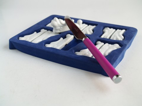 Messerbänkchen Porzellan