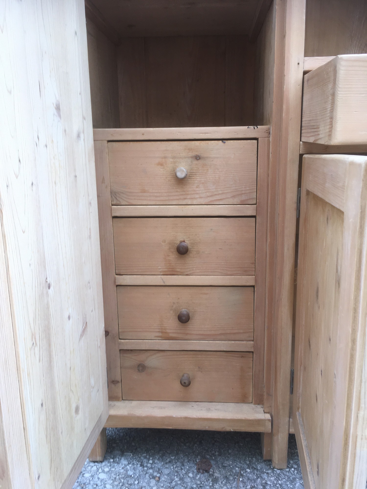 Küchenschrank Kredenz antik Vorratsschrank 3-teilig Weichholz Schrank