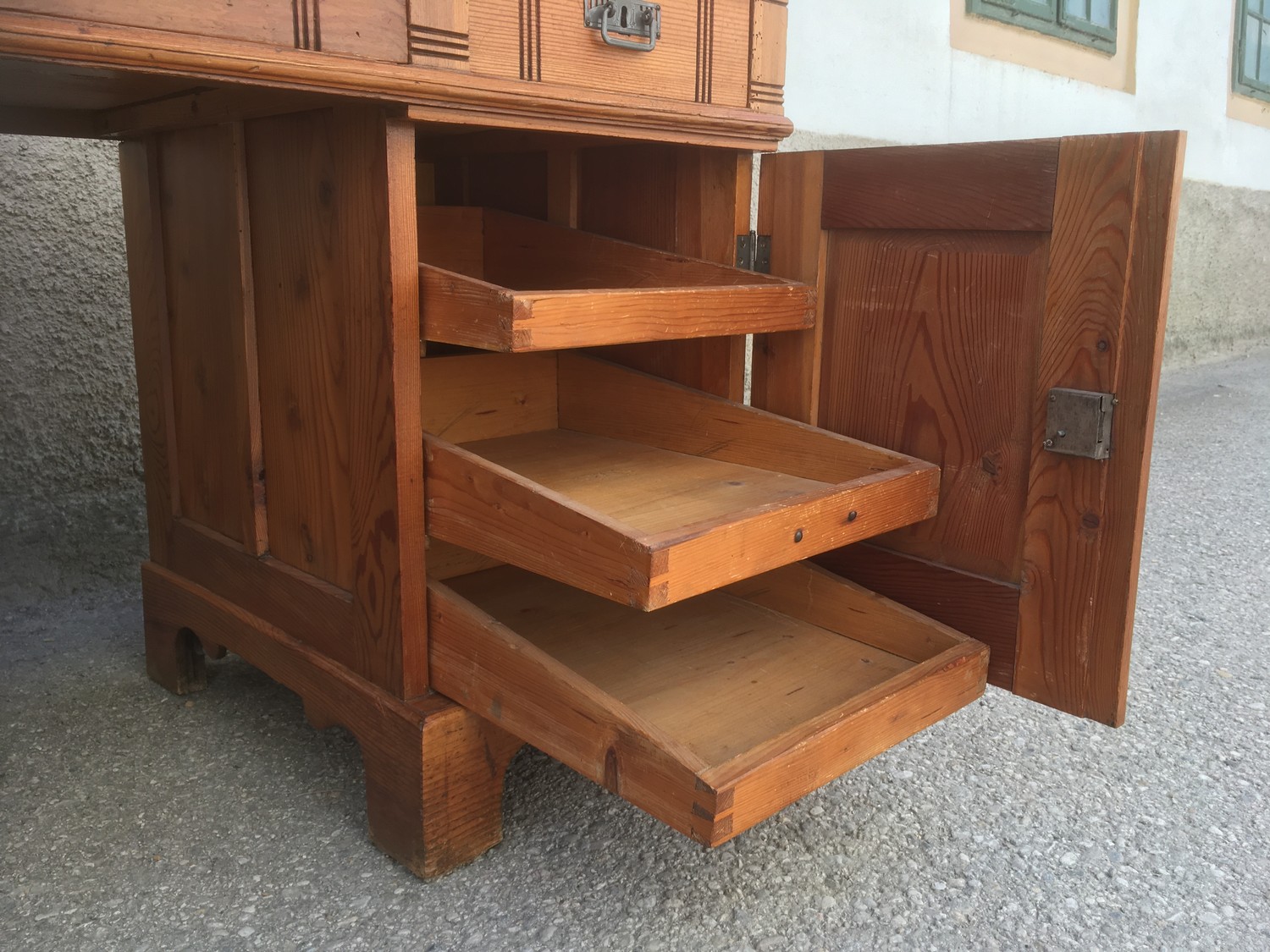 Schreibtisch Holz antik