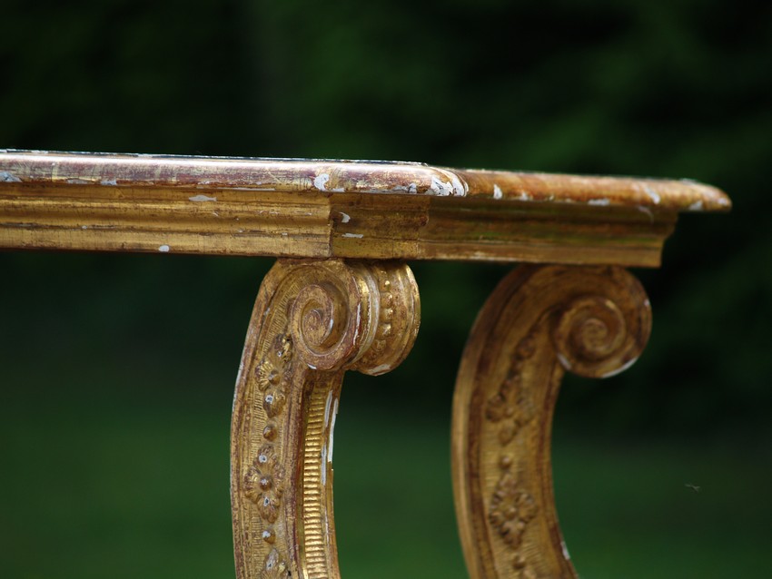 Konsoltisch Barock um 1770 Tisch vergoldete Konsole