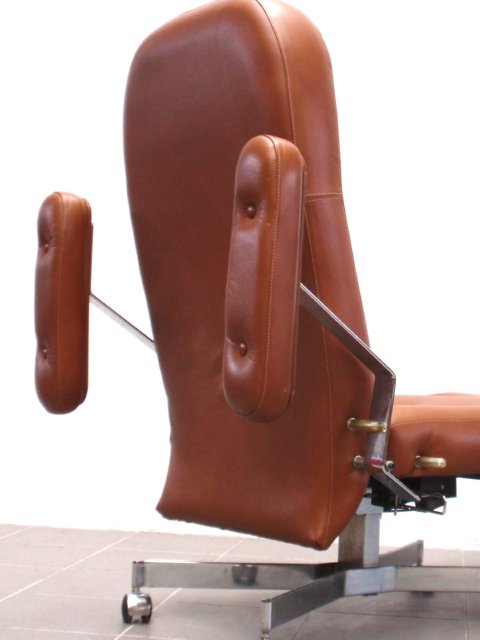 Retro Sessel Leder Cognac