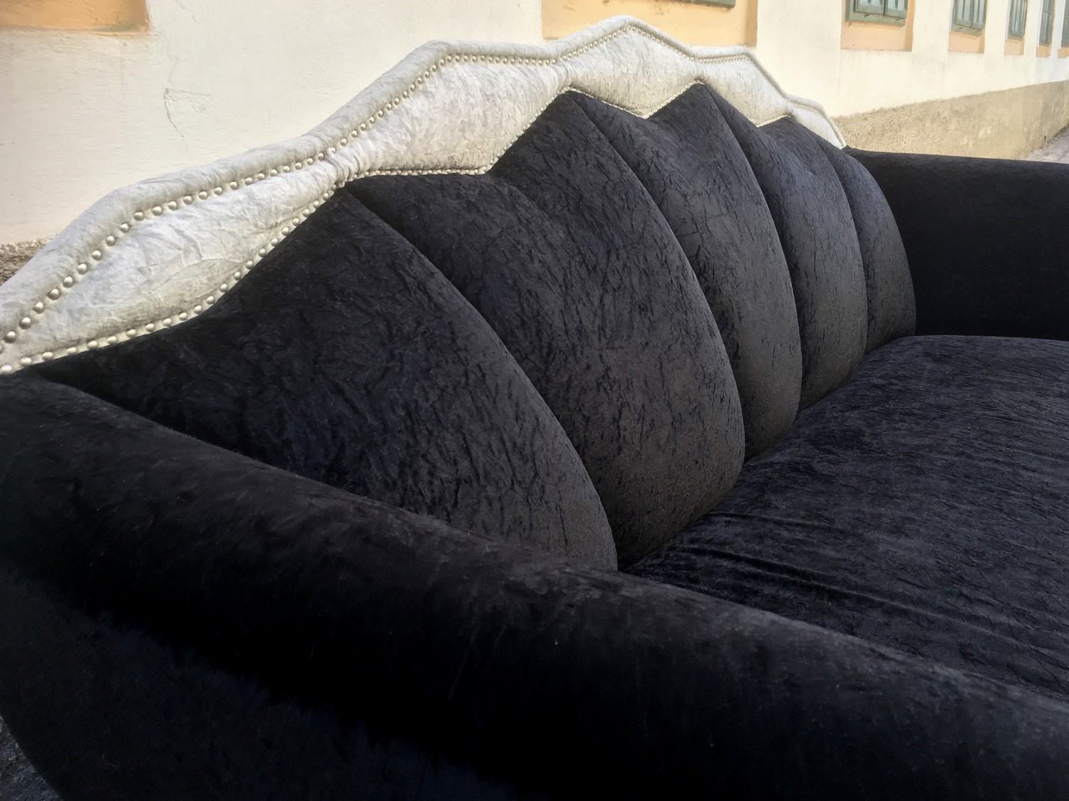 Bretz Sofa T-Rex silber noir Designmöbel Designklassiker gebraucht neuwertig