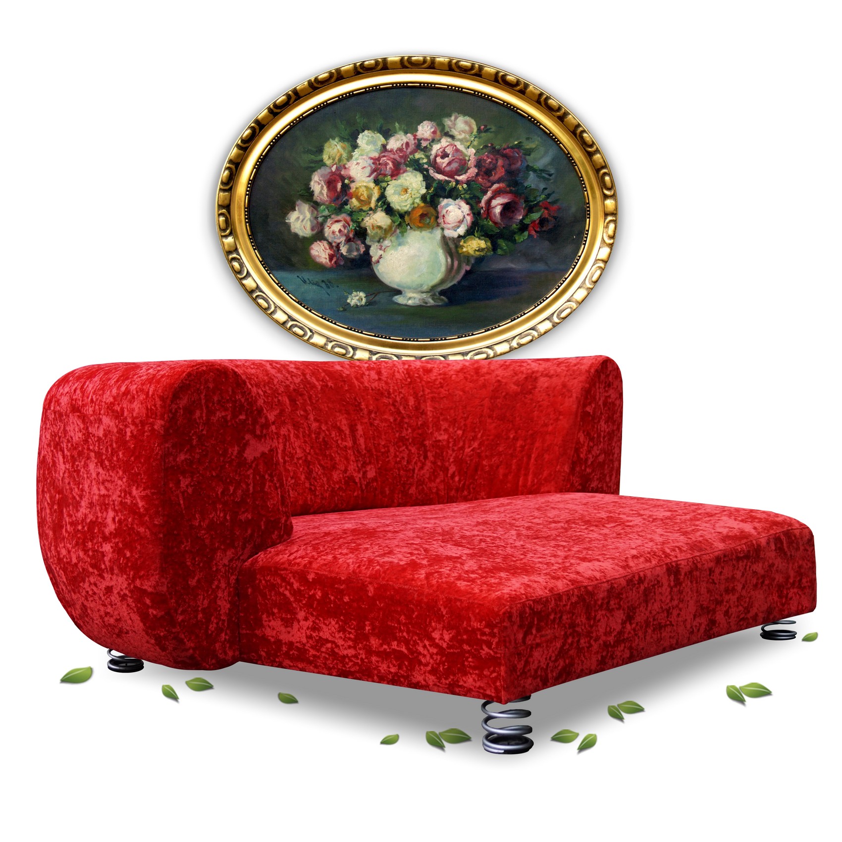 BRETZ Sofa Chill Longchair Designklassiker rot RARITÄT Loveseat BRETZ Sofa Chill Longchair rot Loveseat