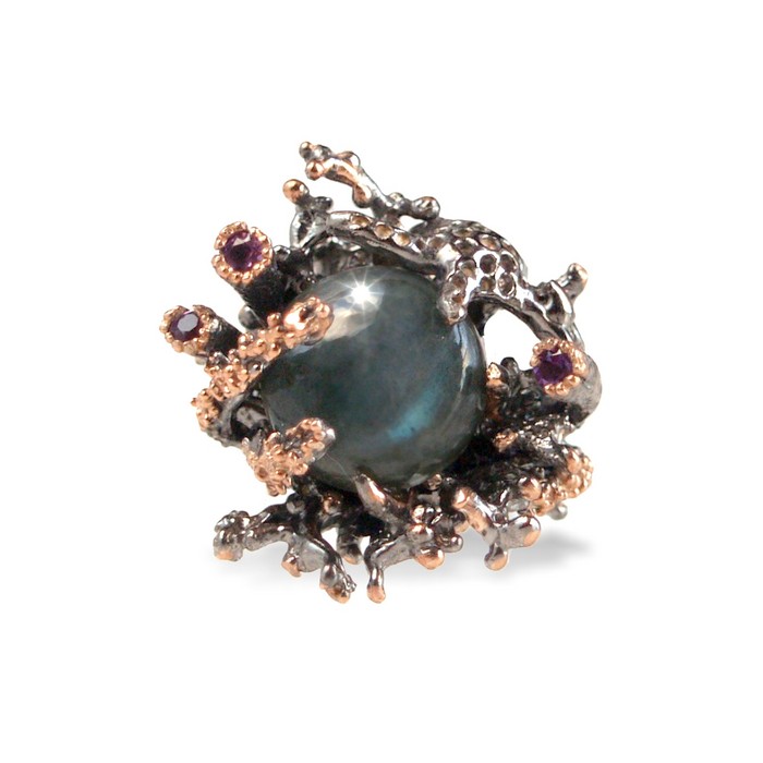 Ring Silber Labradorit