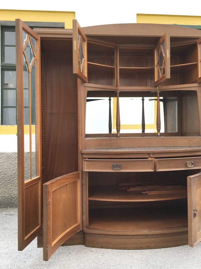 Geschirrschrank Jugendstil Schrank antike Möbel Kredenz Antiquität