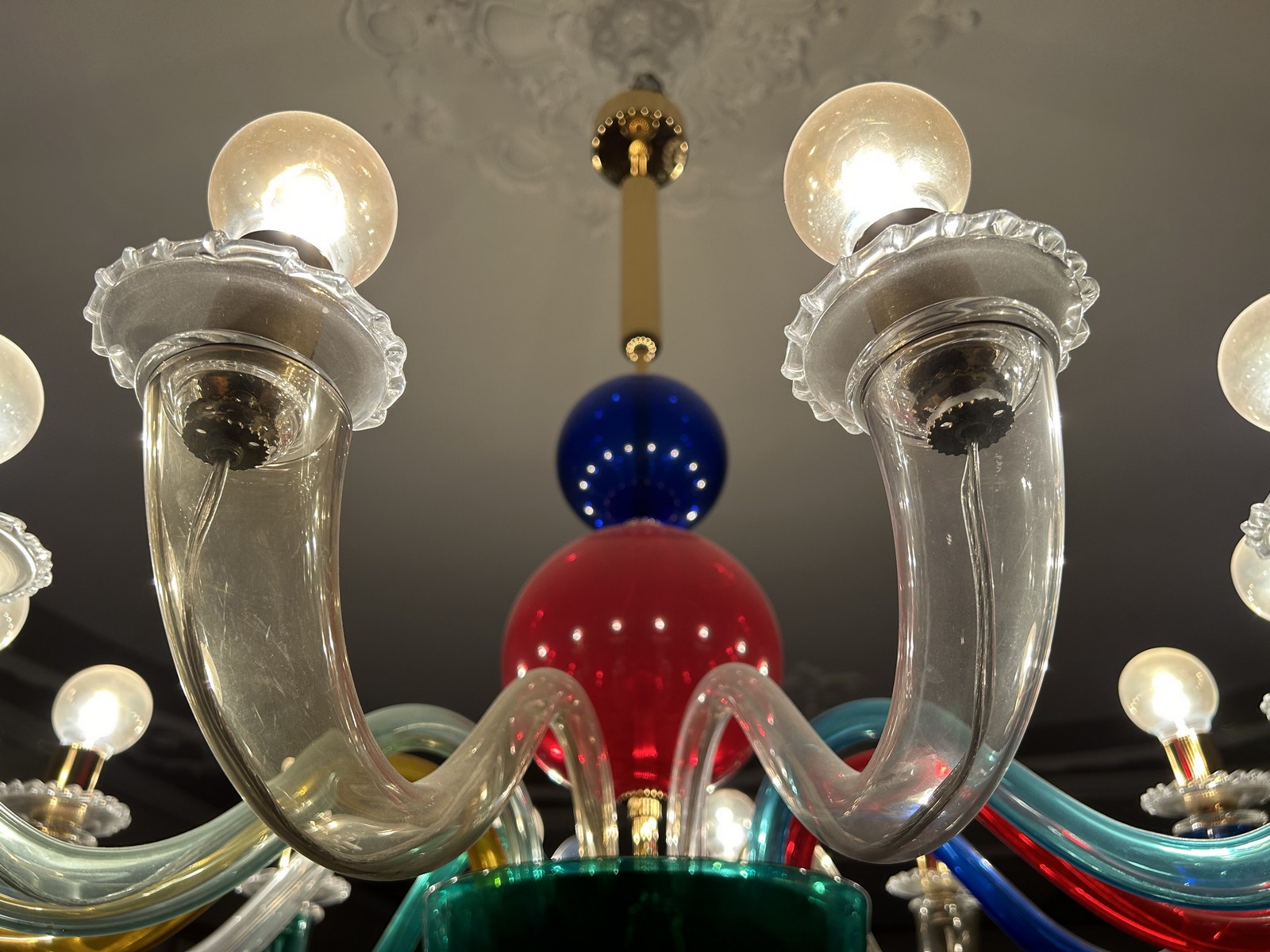 Gio Ponti Venini Kronleuchter 99.80 Multicolor 12-armig Gio Ponti Venini Kronleuchter 99.80 Multicolor 12-armig