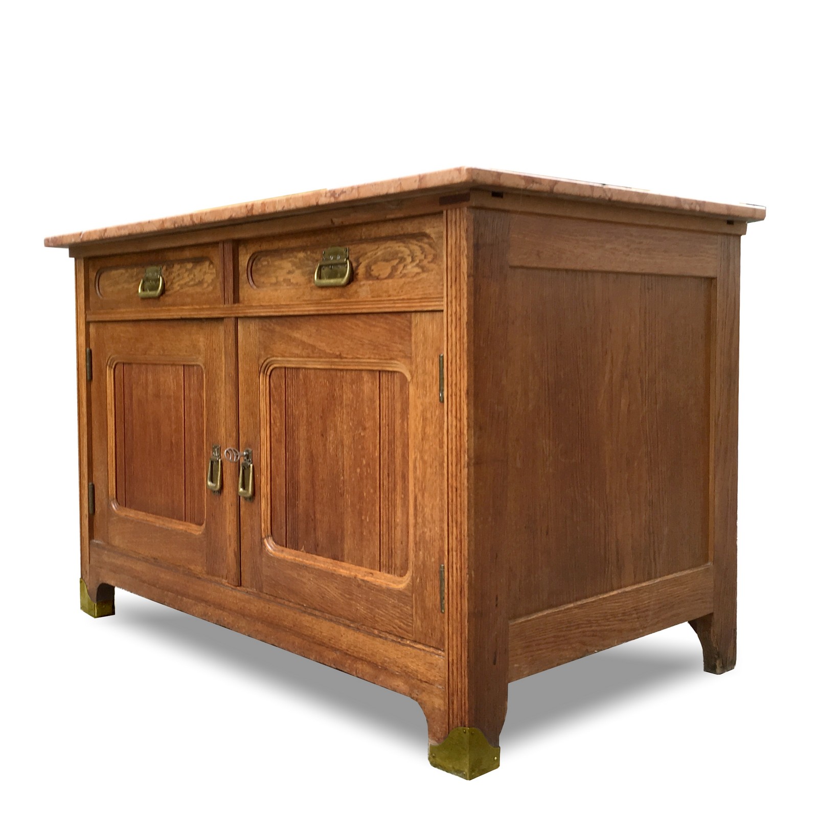 Kommode antik Jugendstil Anrichte mit Marmorplatte Jugendstil Kommode