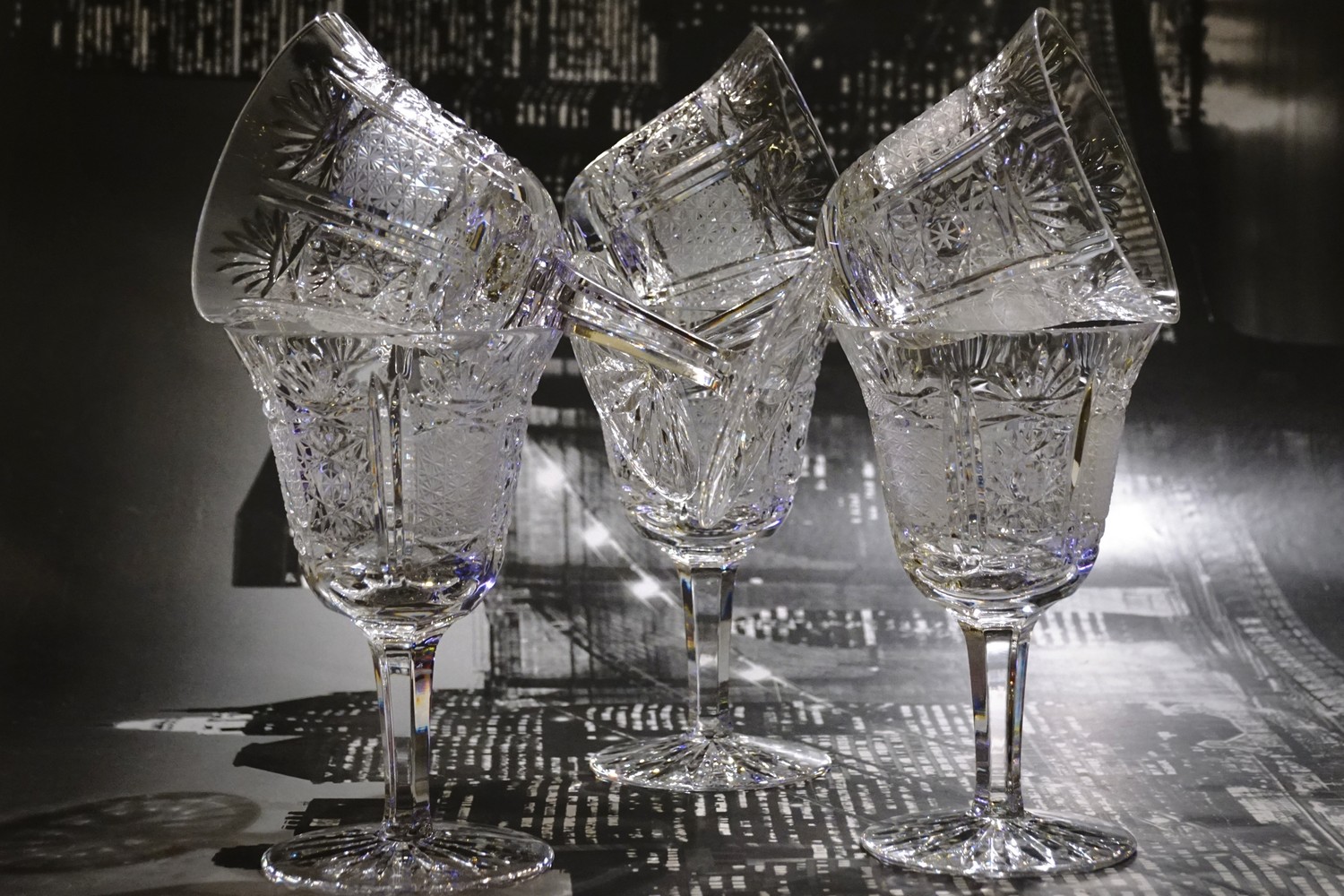 Bleikristall Burgunder Gläser Kristall Weingläser Kristallgläser geschliffen schwer