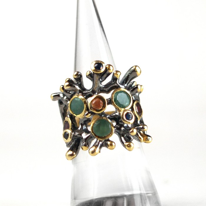 Ring Edelsteine Silber