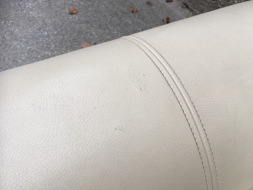 Bretz Gaudi Sofa Recamiere creme Leder