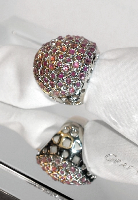 Ring 925 Silber Edelsteine Cocktailring Handarbeit Rubin Cocktailring 925 Silber Handarbeit