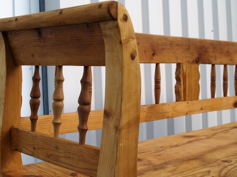 antike Truhenbank Shabby Chic