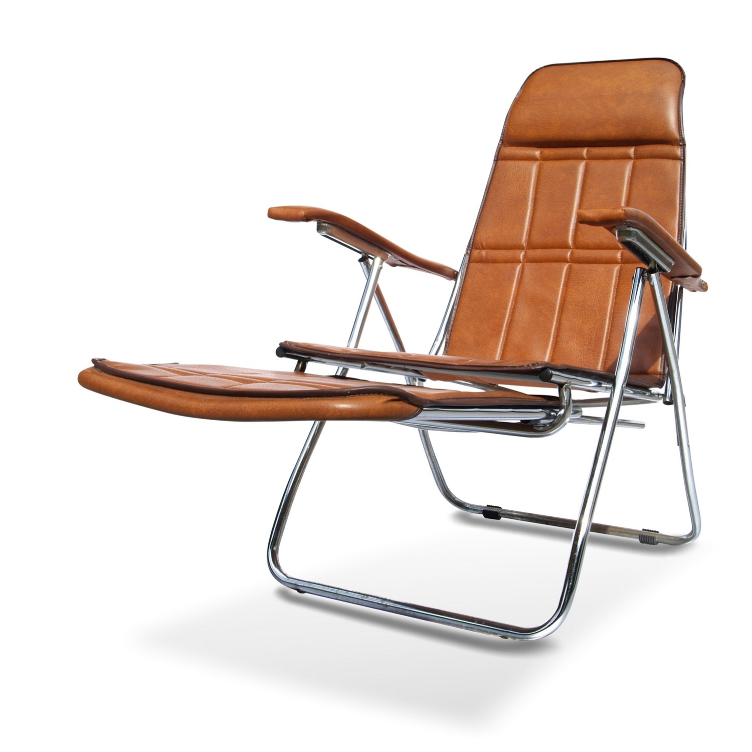 Stuhl Stahlrohr Chrom Leder multifuktionaler Vintage Sessel Stuhl Stahlrohr Chrom Leder