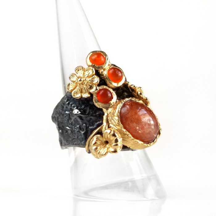 Ring Sonnenstein Silber