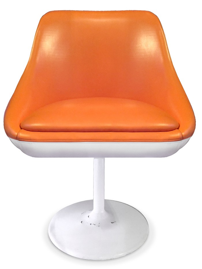 Retro Sessel 70er-Jahre orange