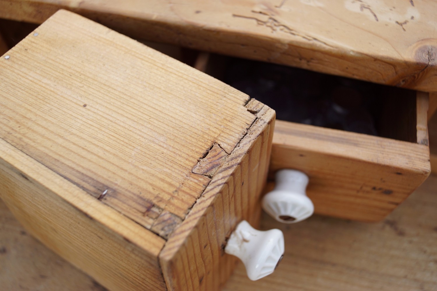 Antiquität Bauernmöbel Tisch rustikal