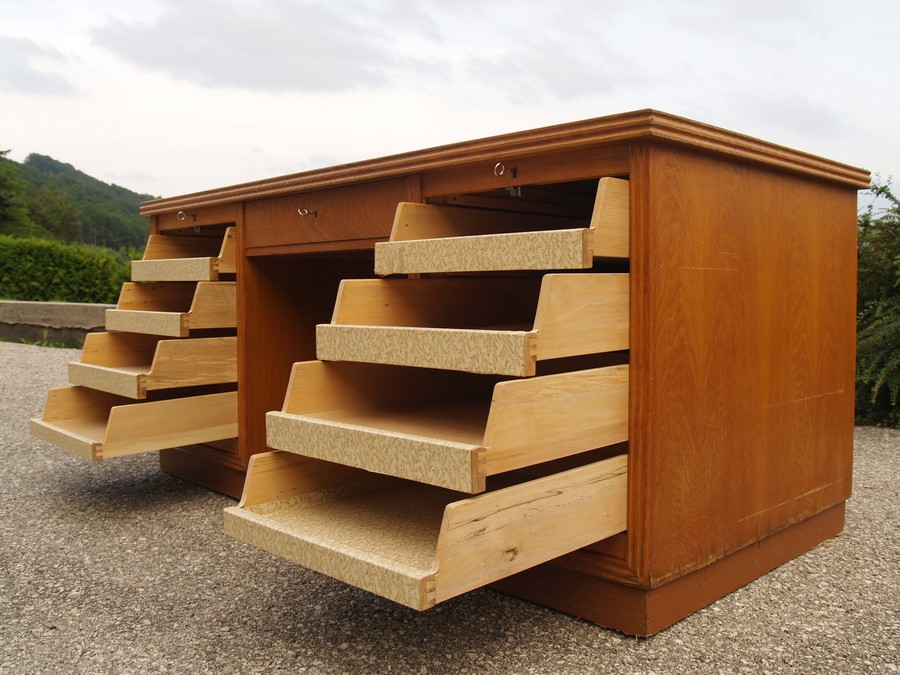 Schreibtisch Rollladen antik Vintage