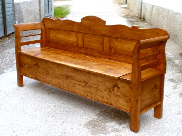 Truhenbank Weichholz