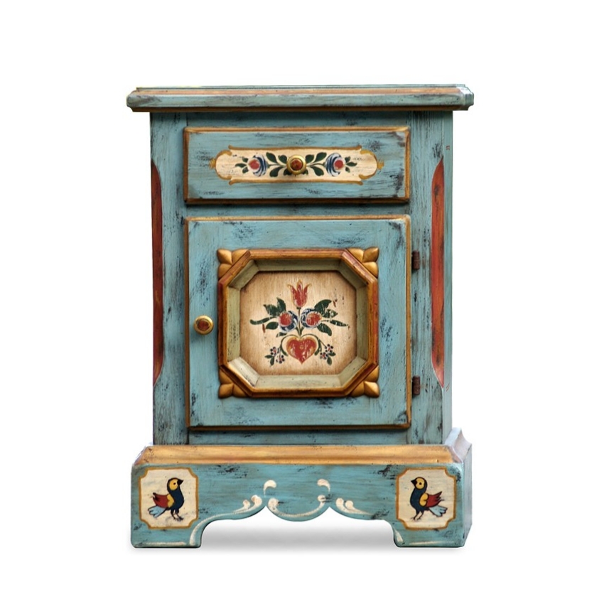 Voglauer Schrank blau kleine Kommode bezaubernder Bauernschrank Voglauer Anno 1700 Kommode