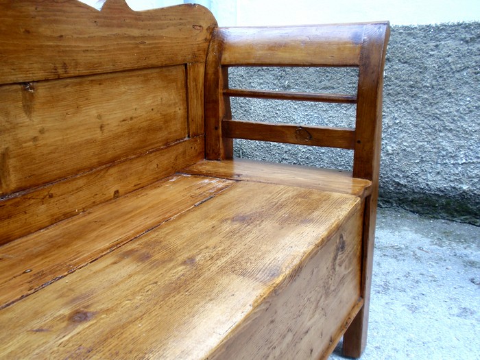 Truhenbank Weichholz