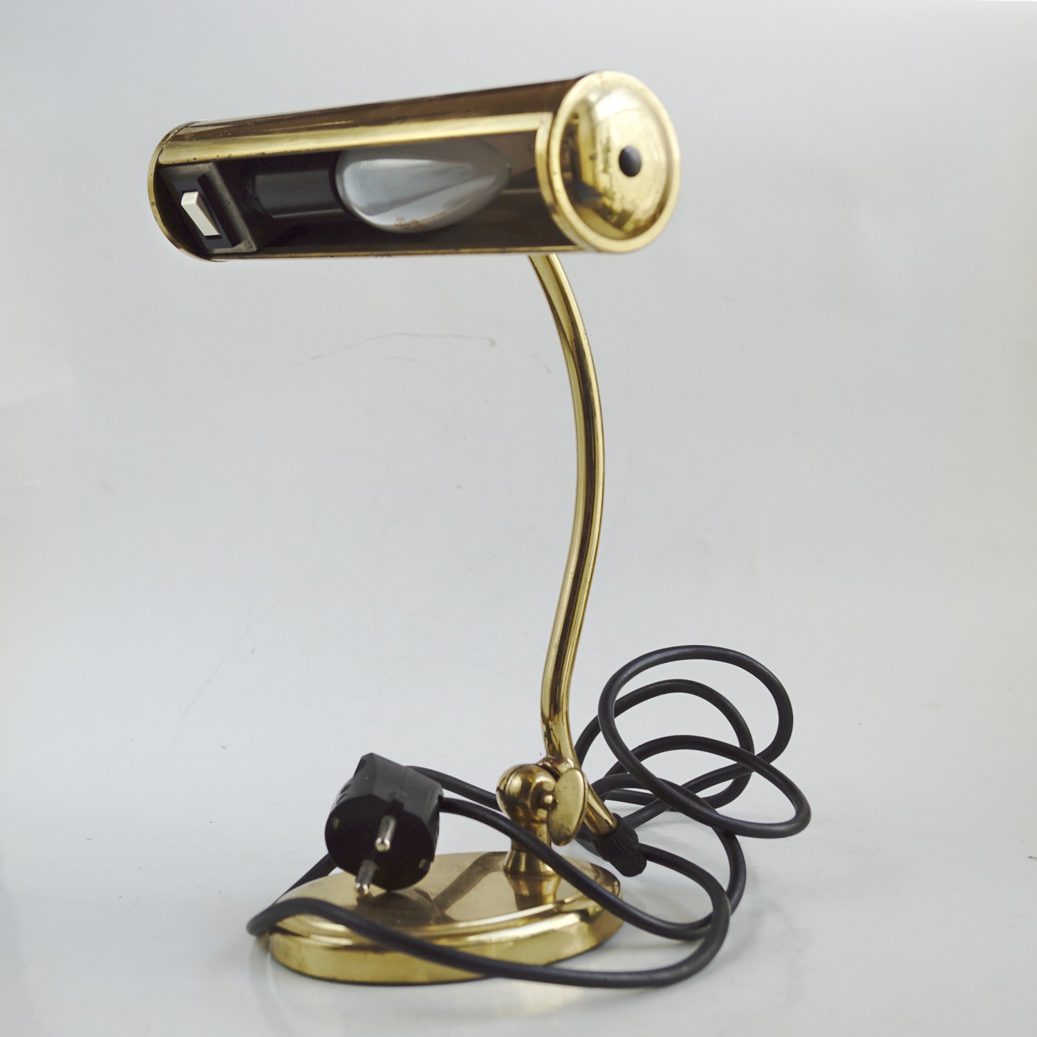 Tischlampe Schreibtischlampe Kontorlampe Tischleuchte Messing Vintage