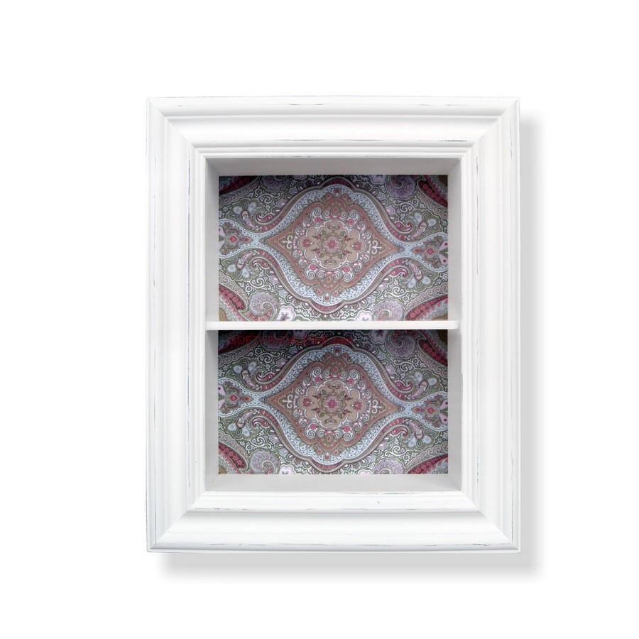 Regal Rahmen Schrank klein Holz Shabby Chic neu Regal weiß Küche Shabby Chic lila rosa