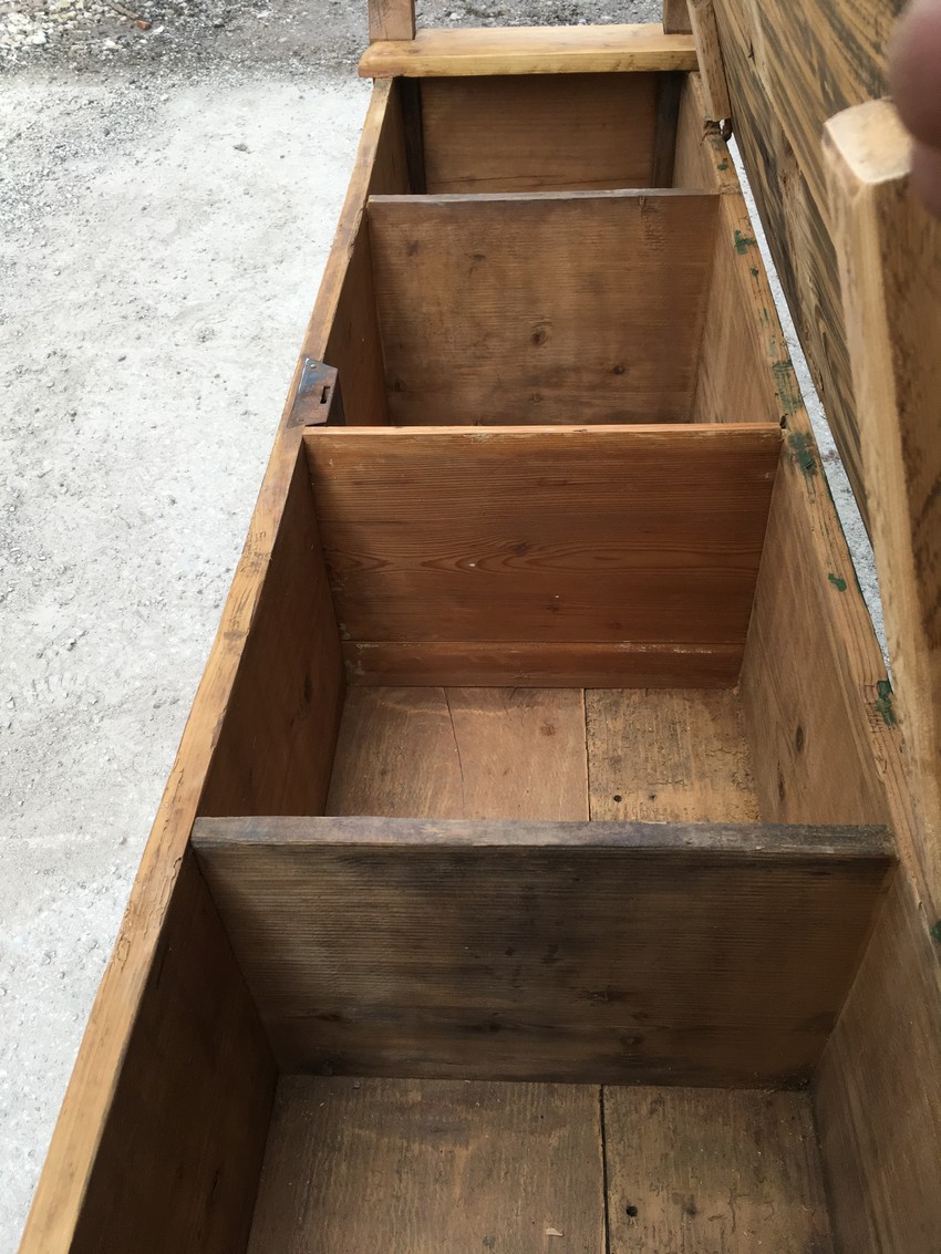 Kuechentruhenbank antik