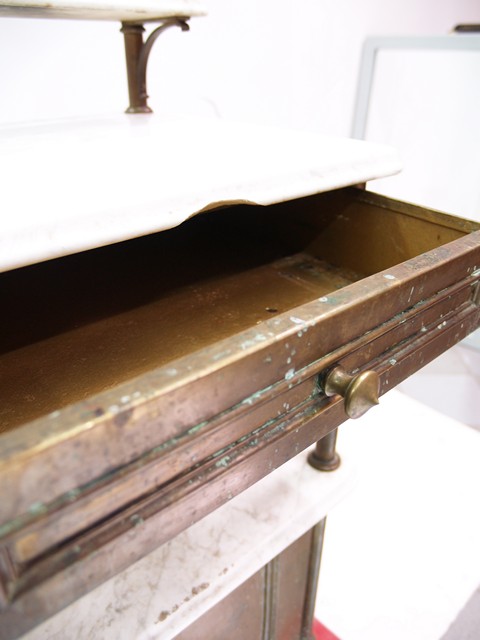 jugendstil kommode messing