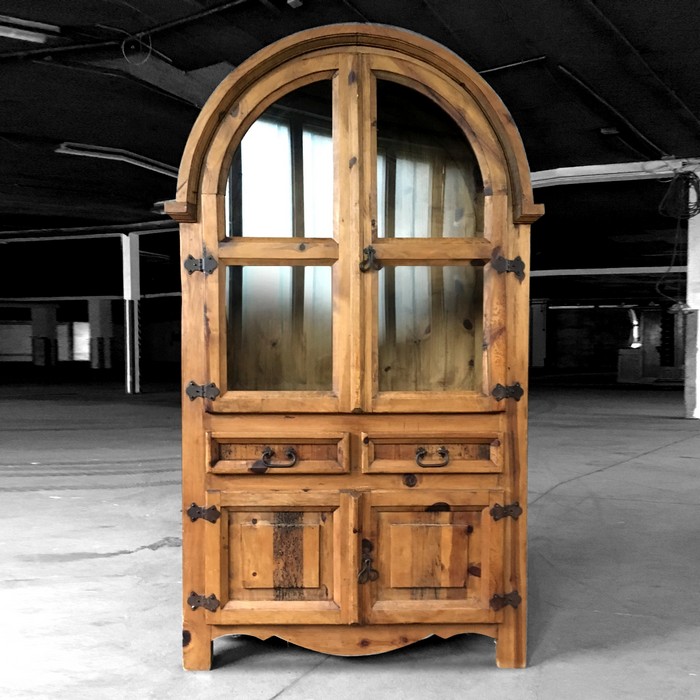 Vitrine Vollholz Antikstil