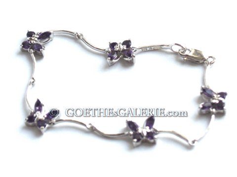 925 Silber Amethyst Armband